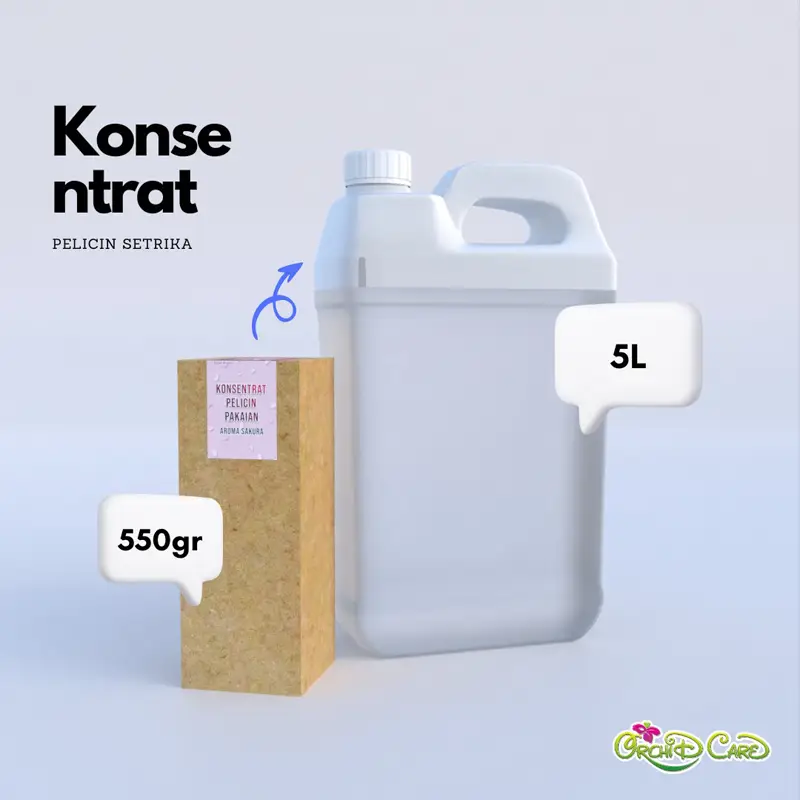 Konsentrat Pelicin Setrika Paket Bahan Pelicin Setrika